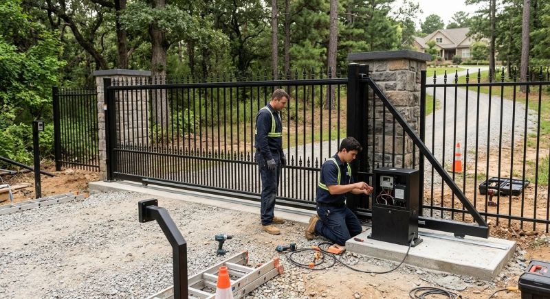 Motorized Gate Installation in Littleton, CO