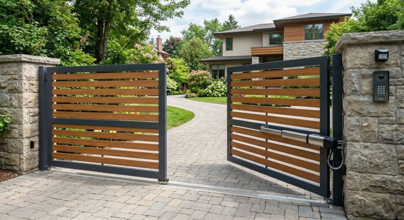 Motorized Gate Installation in Plano, TX